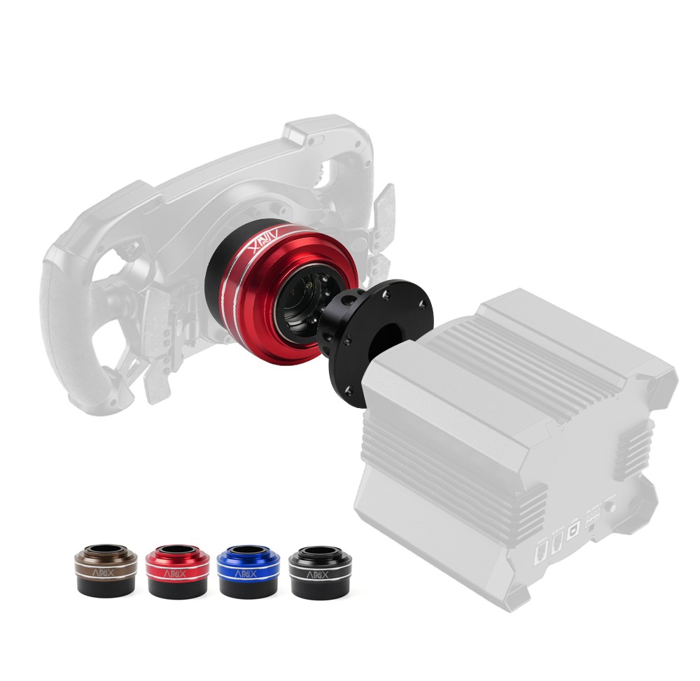 70mm Black Steering Wheel Quick Release + Wheel Base For Moza/Simagic SIM Racing