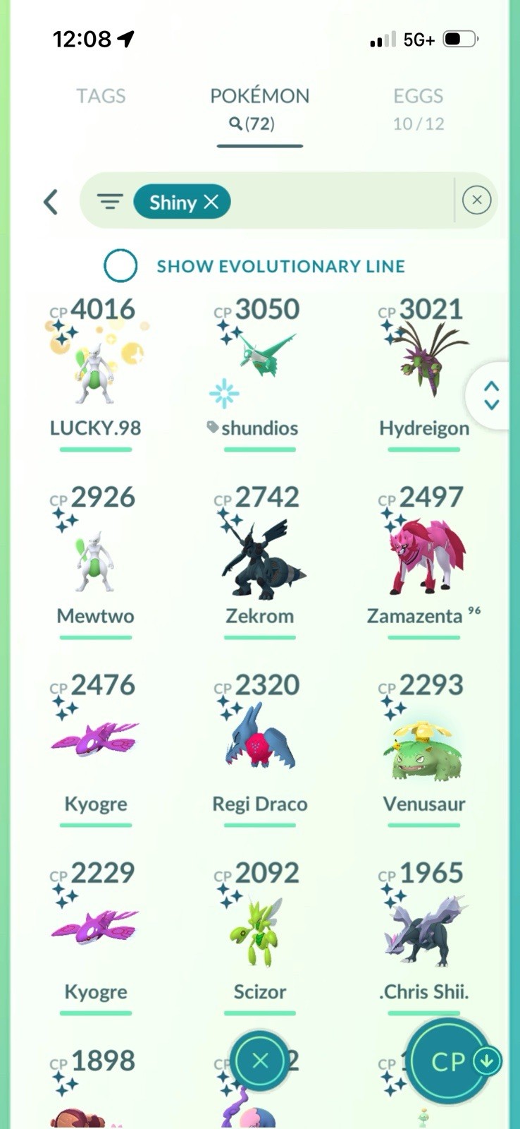 Pokémon GO Shiny Pokémon List Screenshots Pikachu Rotom Mewtwo Android iOS