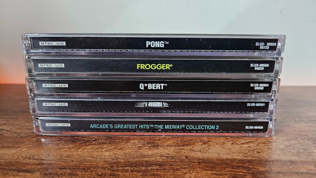 Playstation Arcade Game Lot – CIB Complete Atari Midway Bally Frogger Pong Qbert