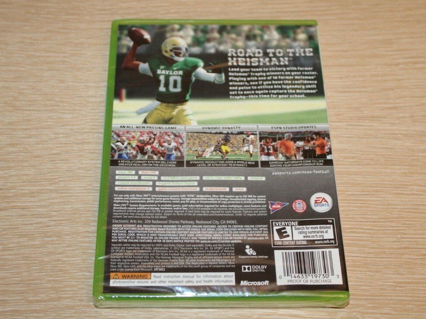 NCAA FOOTBALL 13 Microsoft Xbox 360 FACTORY SEALED NEW IN SHRINK WRAP