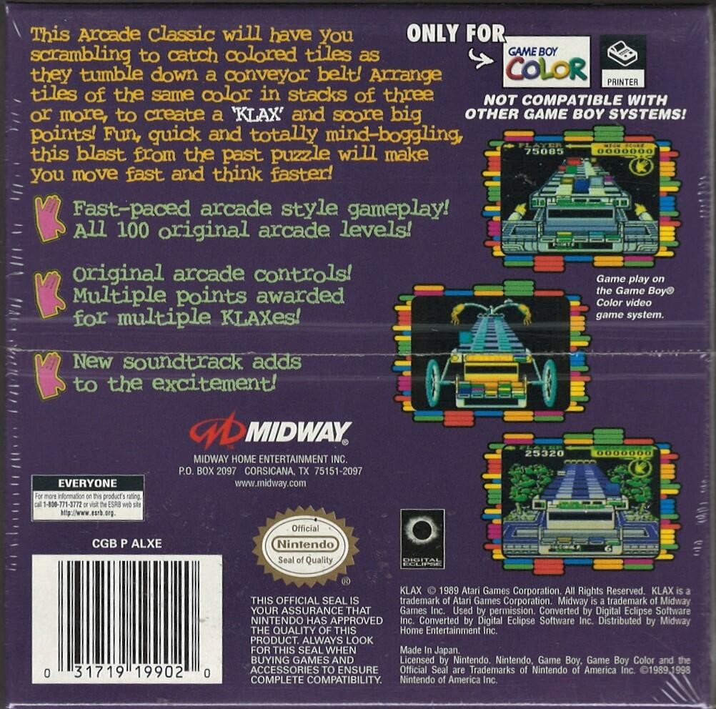 Klax – Game Boy Color