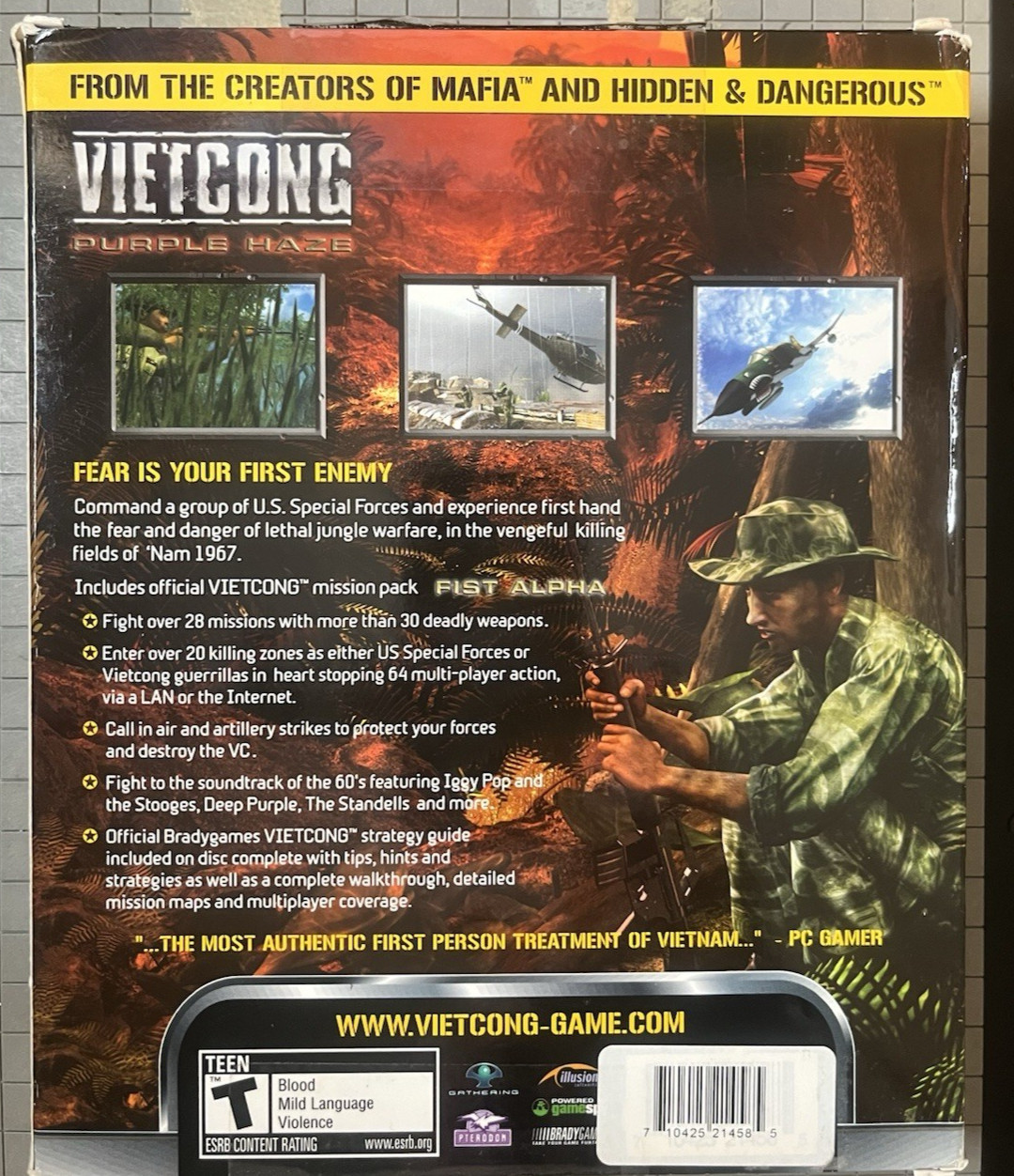 Vietcong Purple Haze Editors Choice PC Big Box Complete