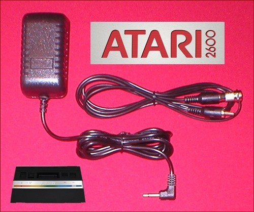 9V AC Adapter 6Ft AV Cable + RF TV Adapter for Atari 2600 Junior Jr. System NEW