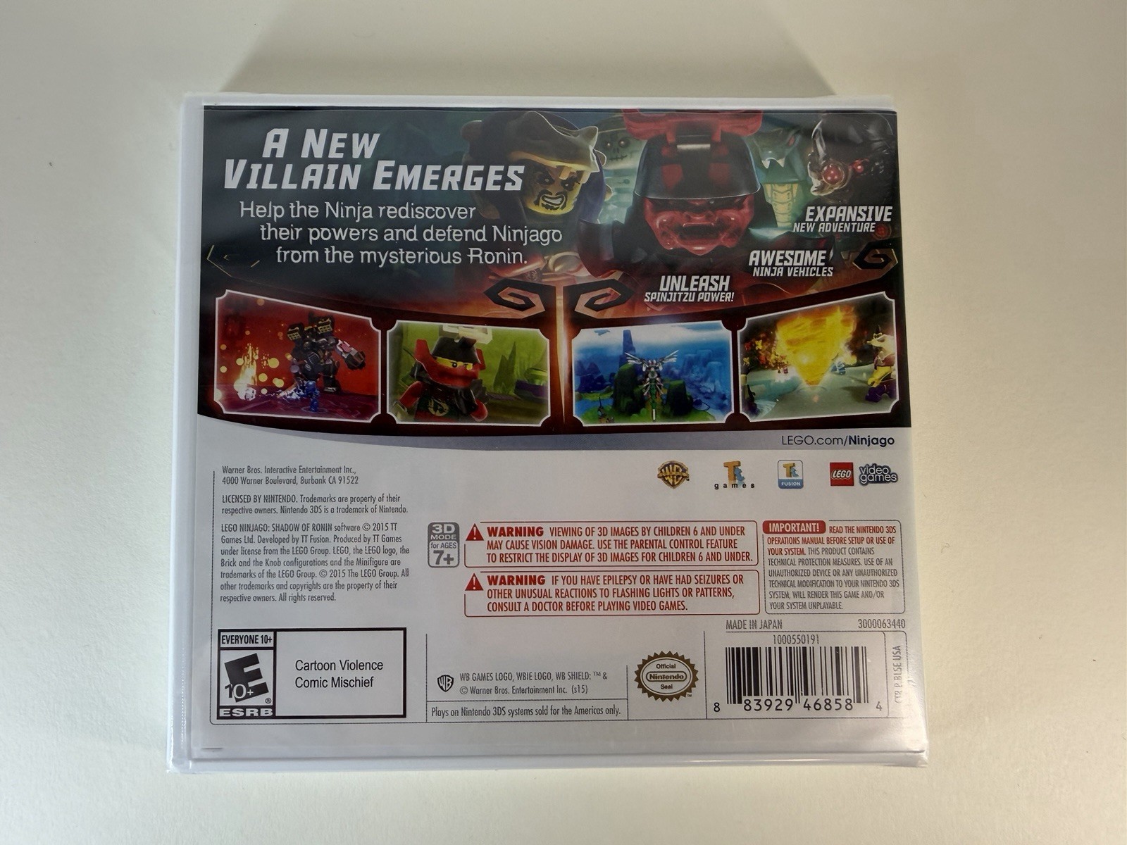 (Sealed) LEGO Ninjago: Shadow of Ronin Nintendo 3DS 2015