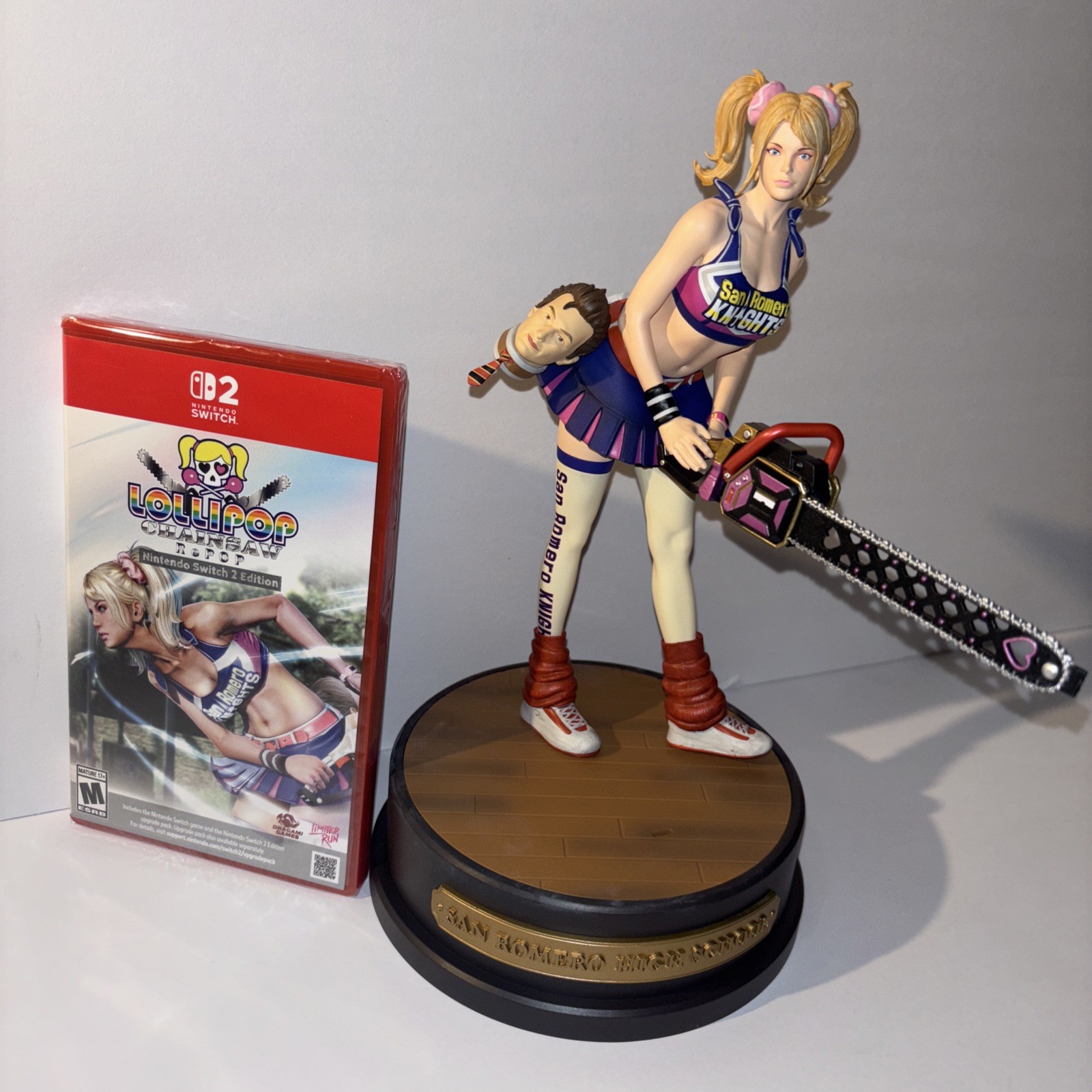 LOLLIPOP CHAINSAW REPOP NINTENDO SWITCH 2 LIMITED RUN GAMES & CHEERLEADER STATUE