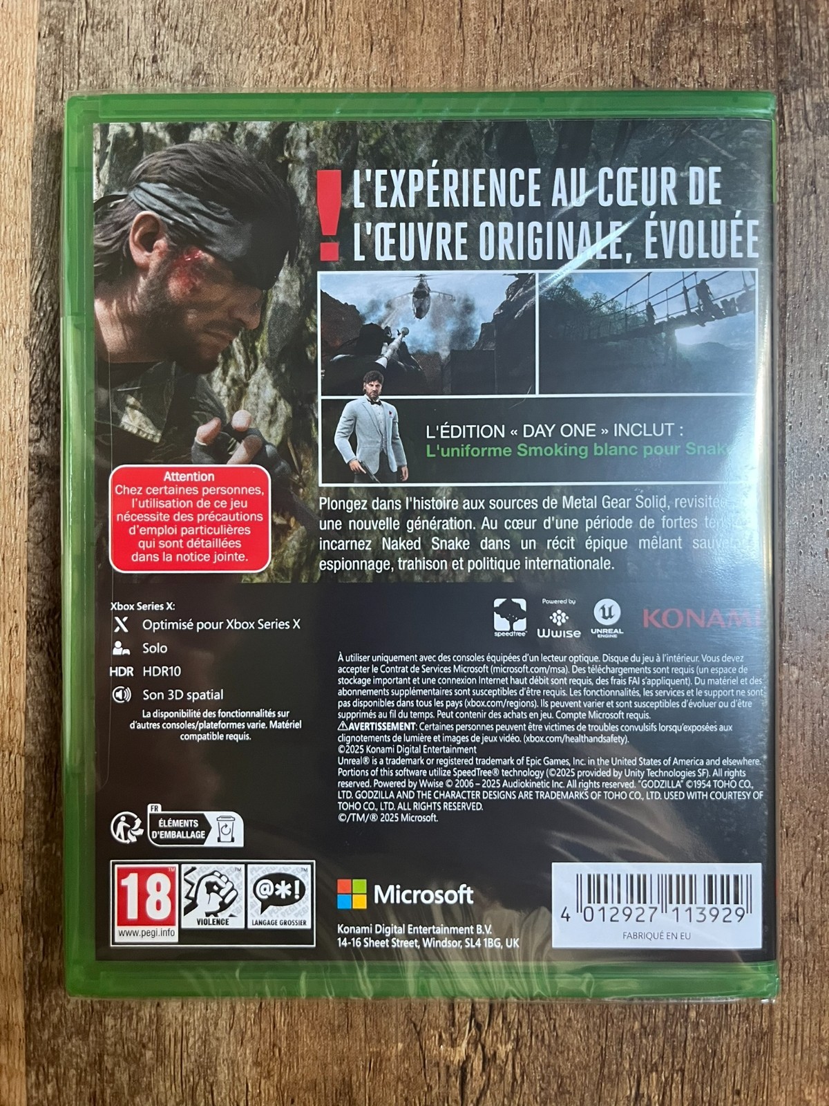 Metal Gear Solid: Snake Eater – Day One Edition (Xbox Series X, Import, 2025)
