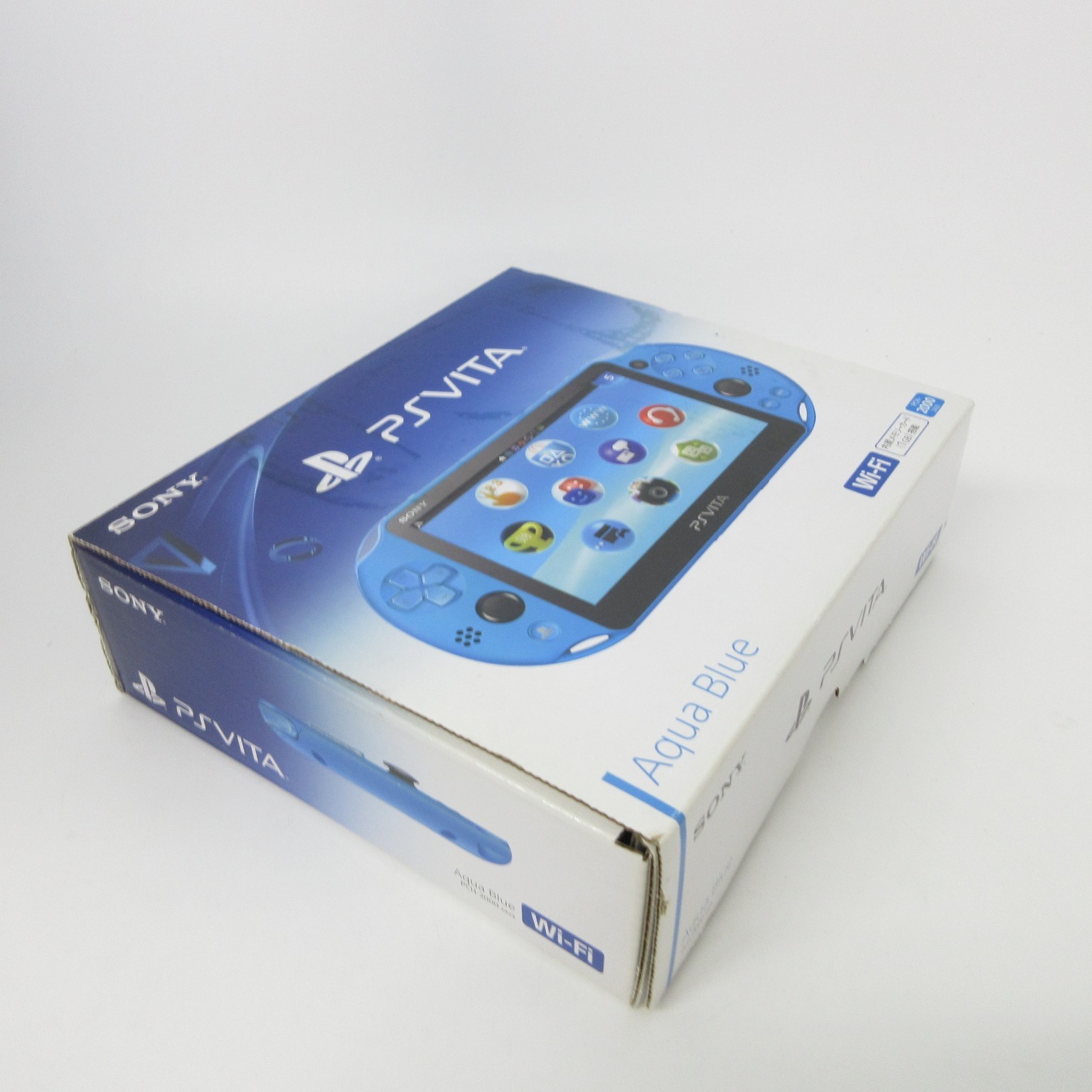 【Near Mint】Sony PS Vita PCH-2000 Aqua blue Wi-Fi Model Console #RET08/0704/05