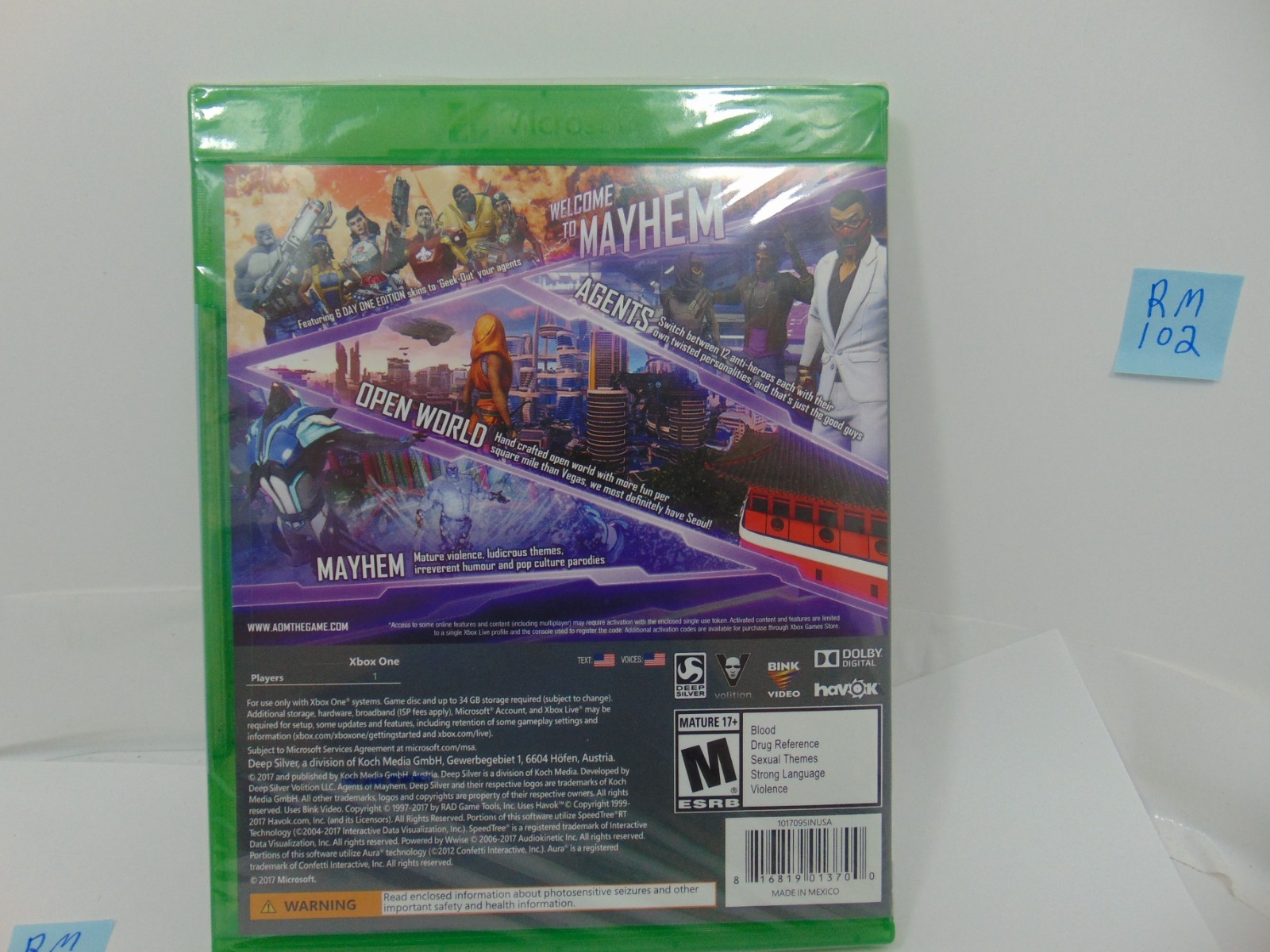 Agents of Mayhem Xbox One – with Legal Action Pending DLC BRAND NEW sealed