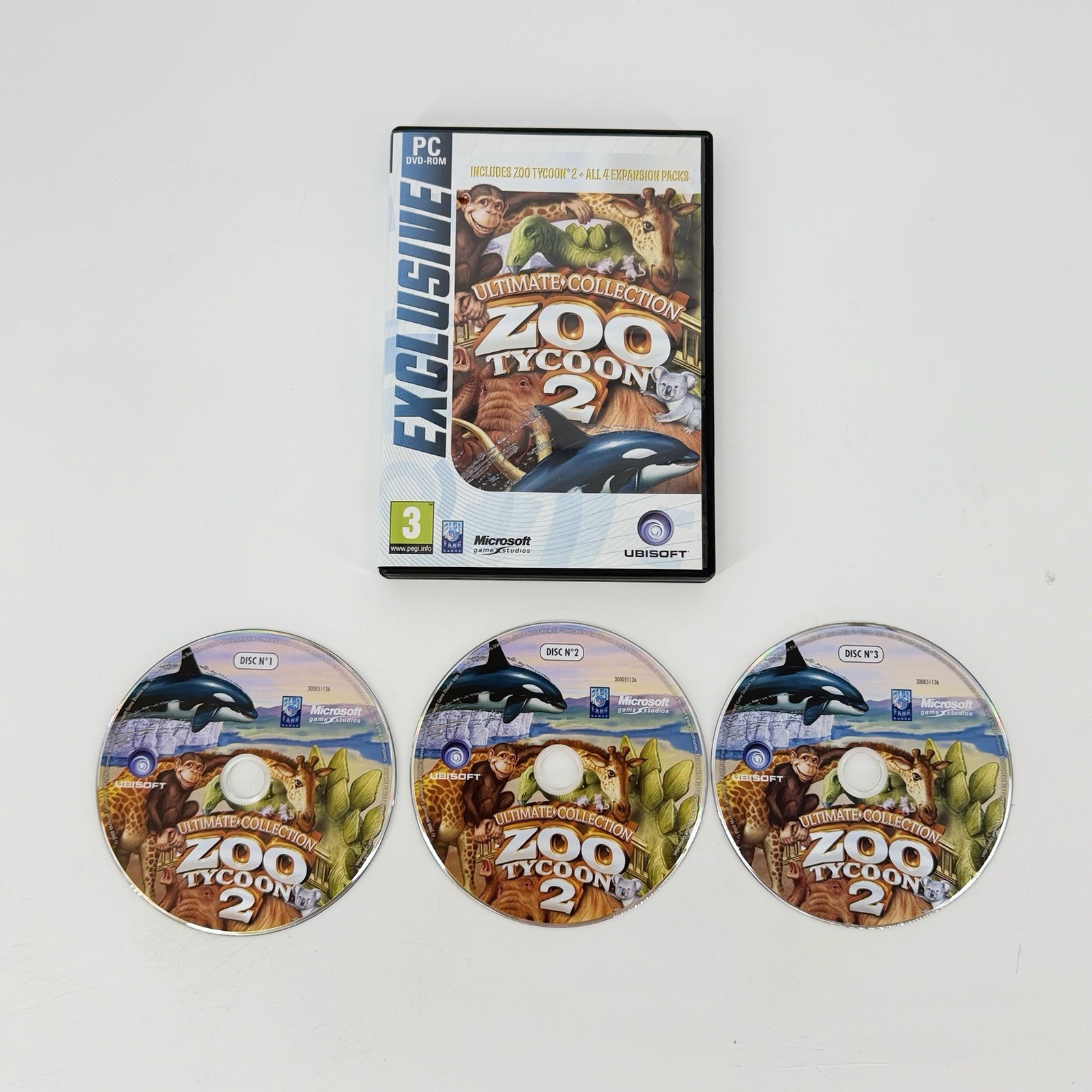 Zoo Tycoon 2 Ultimate Collection PC DVD-ROM Complete 3 Disc Ubisoft