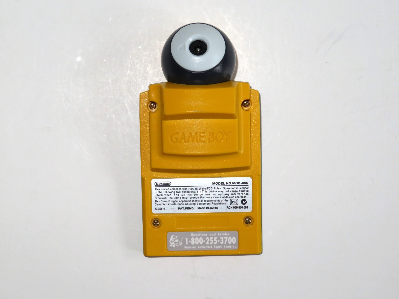 Authentic Yellow NINTENDO Game Boy Camera Model MGB-006 TESTED WORKING
