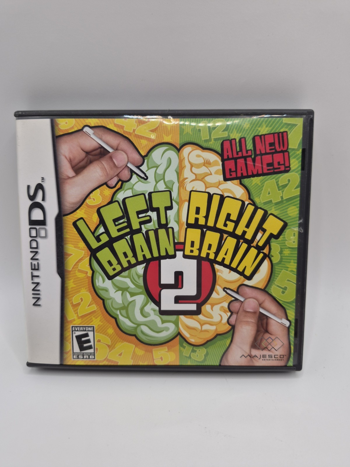 Left Brain Right Brain (Nintendo DS, 2007) Complete CIB W/ Manual & Insert CIB