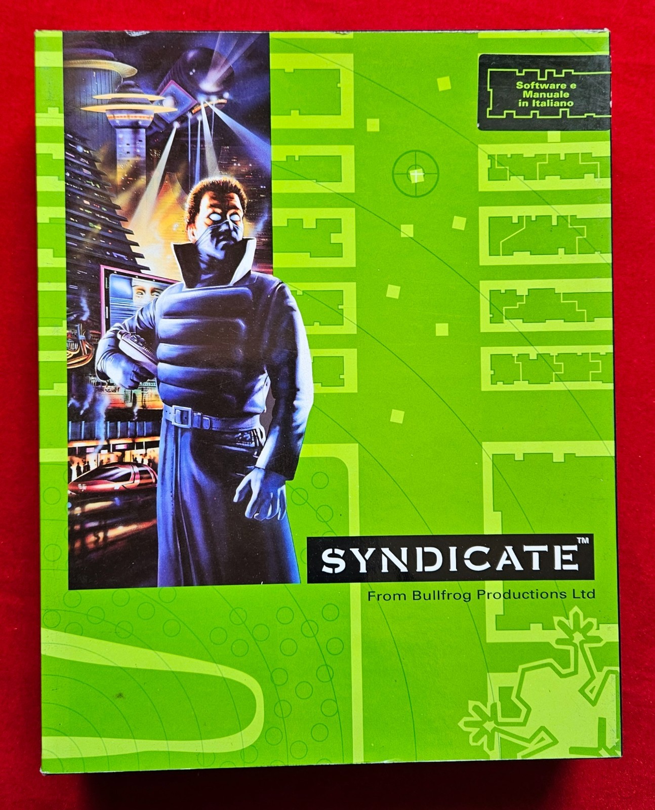 Vintage PC Game 3.5″ Syndicate Italy Big Box Version COMPLETE