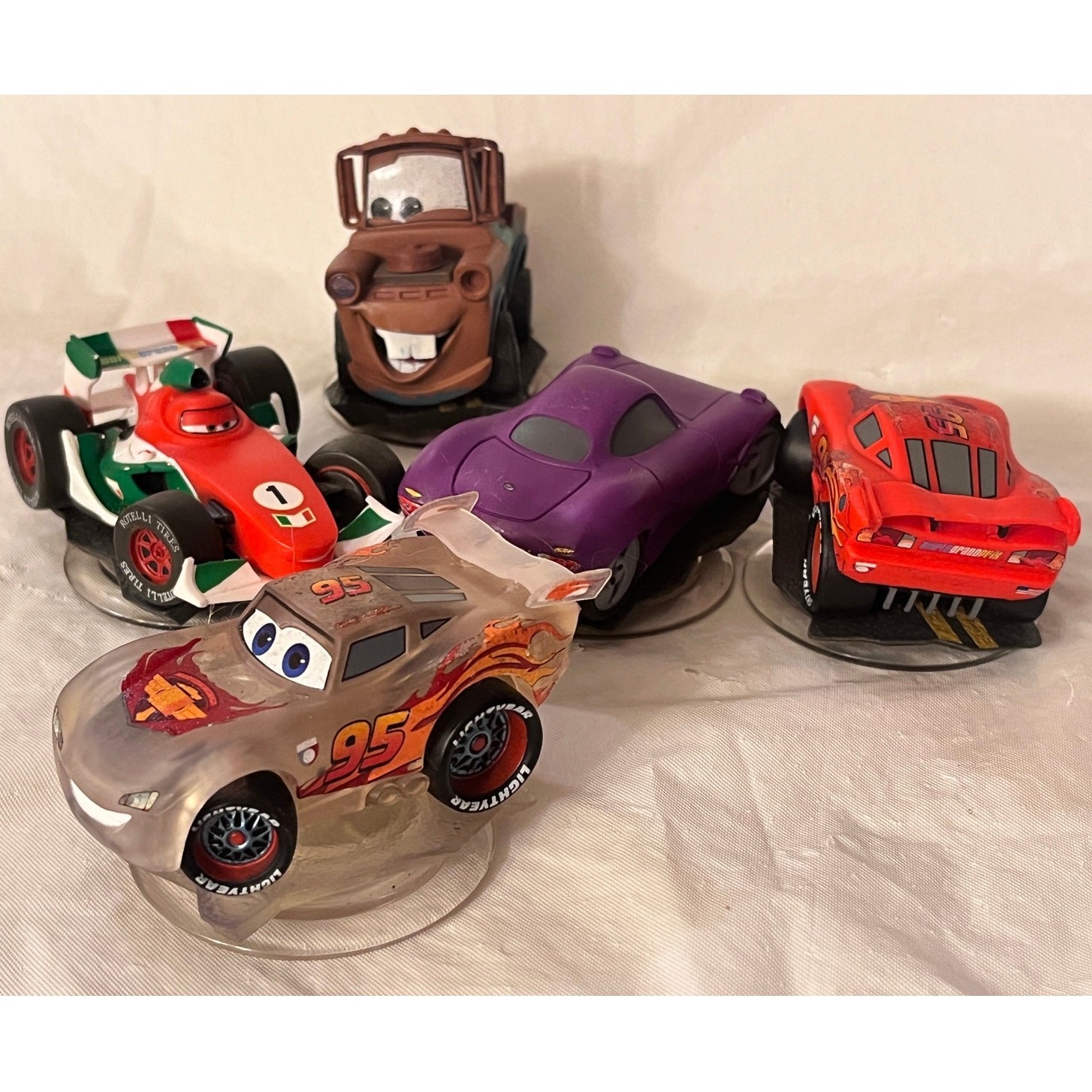 Disney Infinity 1.0 – Cars Lot of – 5 – Lightning McQueen Francesco Bernoulli