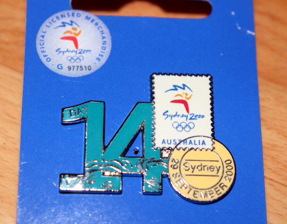 2000 SYDNEY OLYMPIC GAMES 14 days Official Licensed Product Promo Pin / Badge
