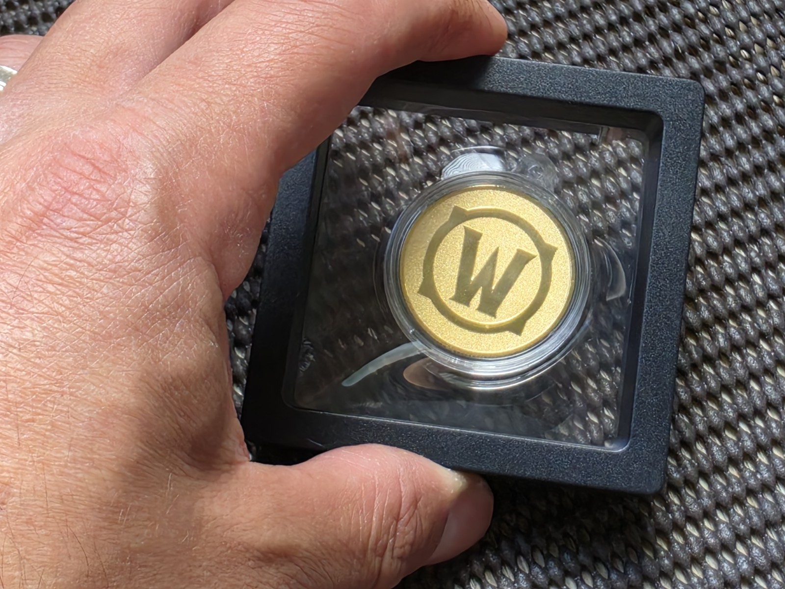 Blizzard Gear Store China World Of Warcraft Alliance 24K GP Plated Coin + COA