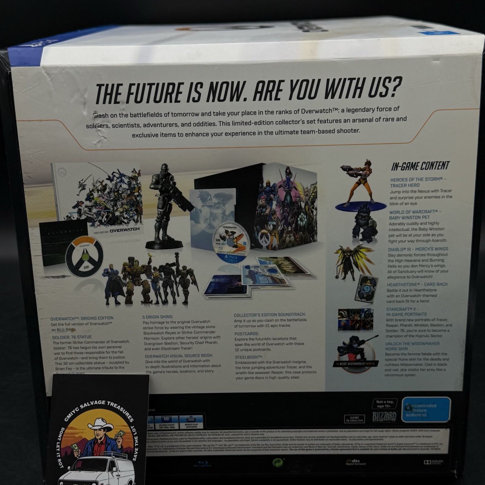 Overwatch Sony PS4 Collectors Edition 2016 New Sealed Figure, Mint & Complete
