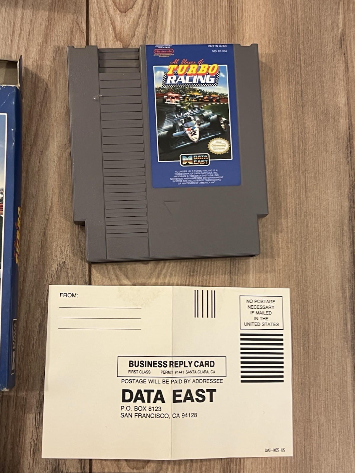 Al Unser Jr. Turbo Racing (Nintendo NES, 1990) CIB Complete Tested Works
