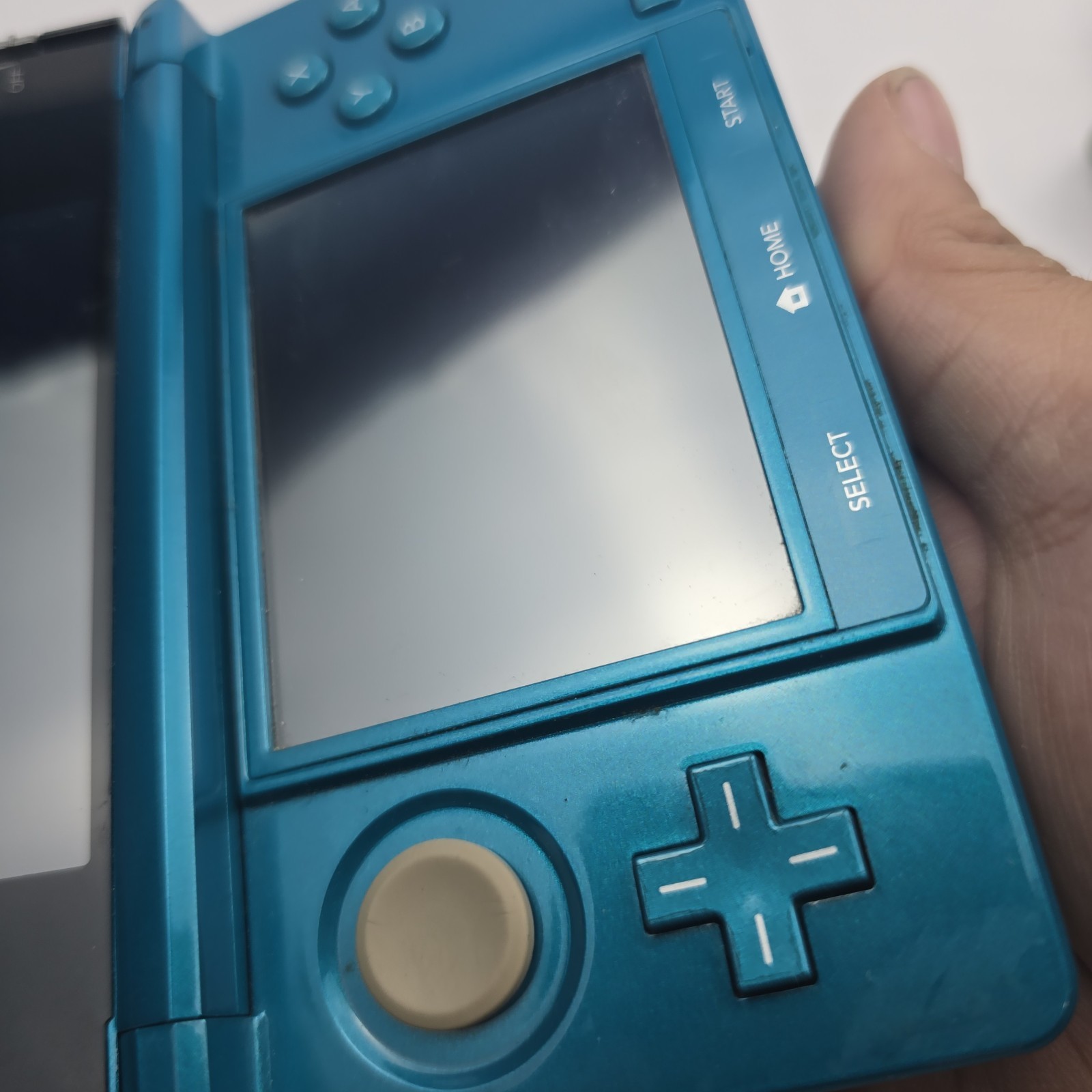 Nintendo 3DS Handheld System Aqua Blue Tested Working Charger No Stylus