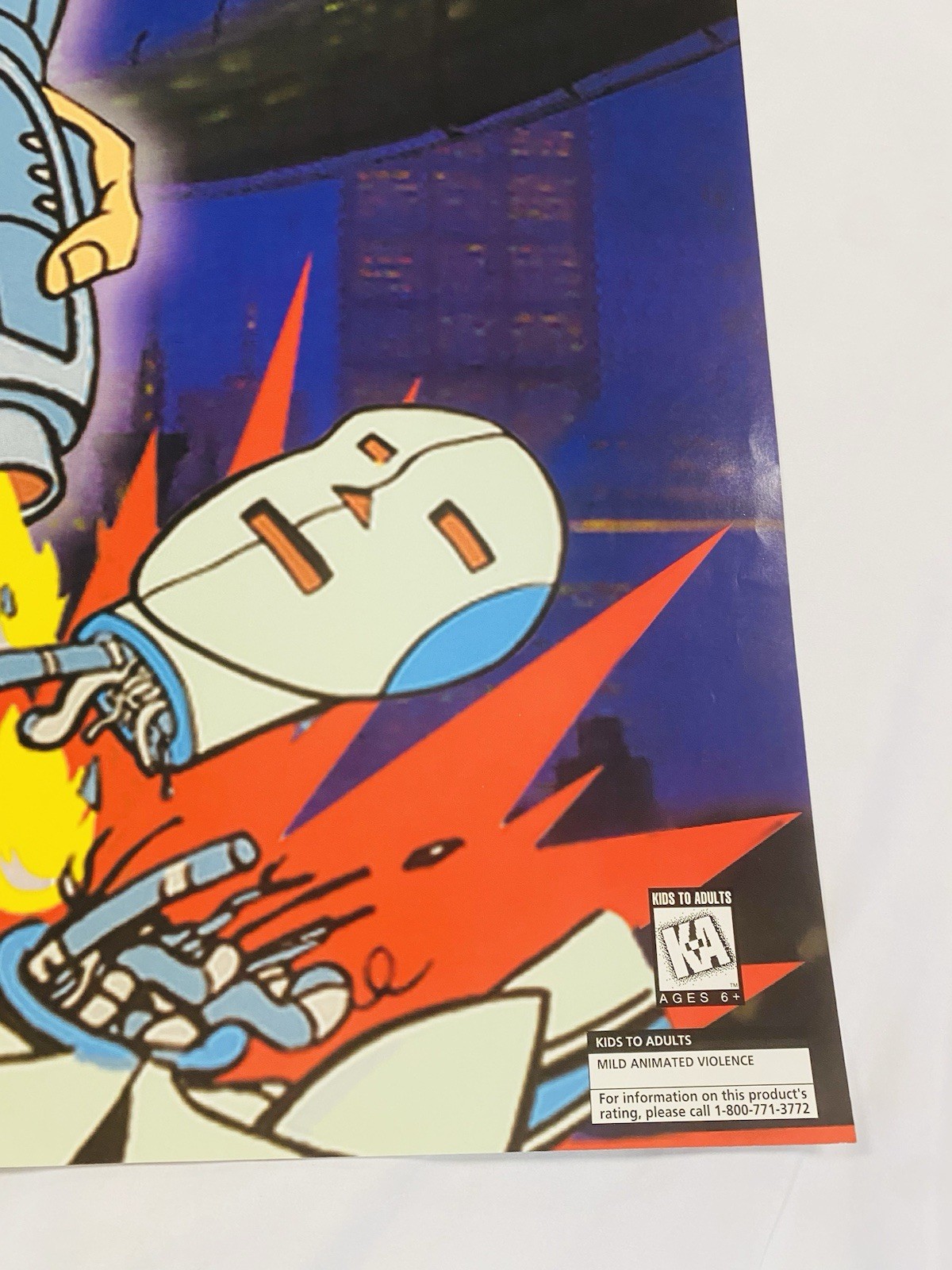 RARE 1995 PHANTOM 2040 ORIGINAL ROLLED 26×38” STORE PROMO POSTER SNES SEGA