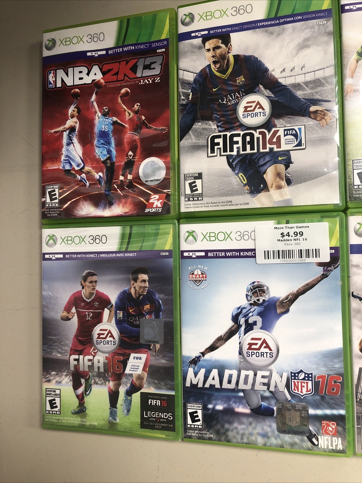 J4 Microsoft Xbox 360 Kinect Sensor Bar with 8 Games Better With Kinect Bundle