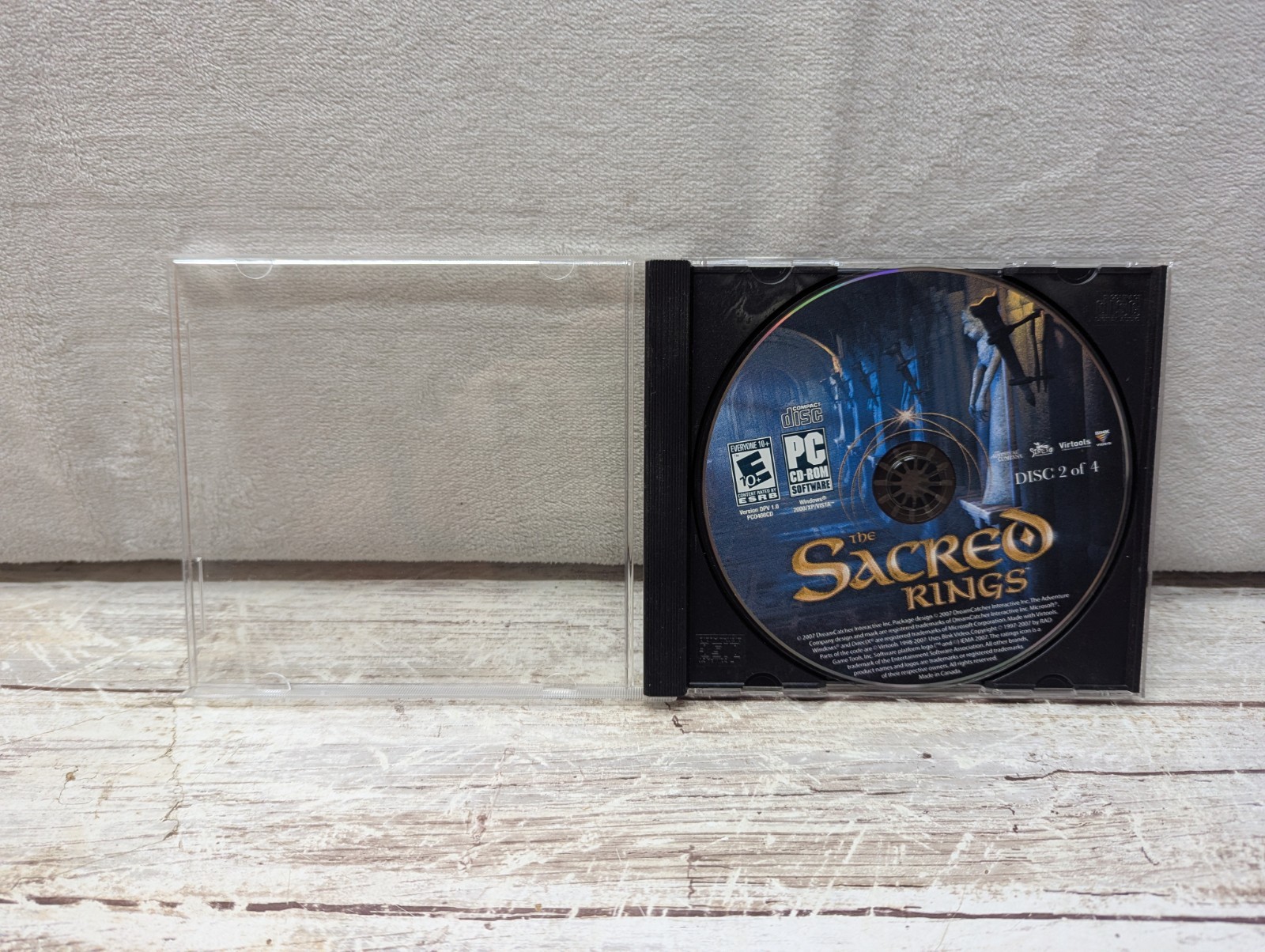 The Sacred Rings The Adventure Company E Everyone 10+ PC CD ROM 2007 Disc Only