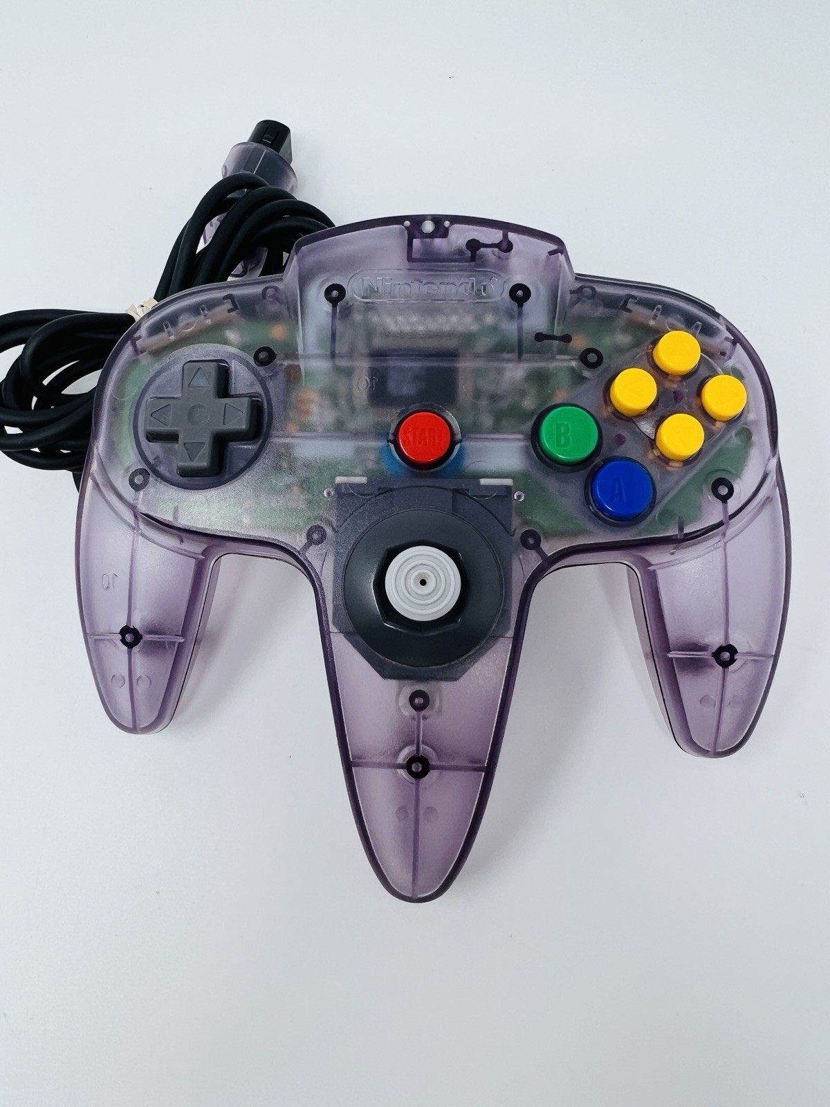 Nintendo N64 Atomic purple Controller OEM Tight Joystick 8/10 Tested!