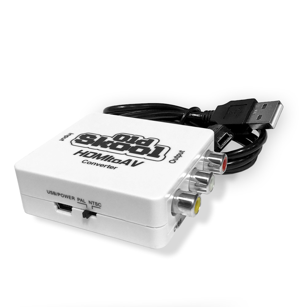 Old Skool HDMI to AV / RCA Adapter Converter For Older TV Sets