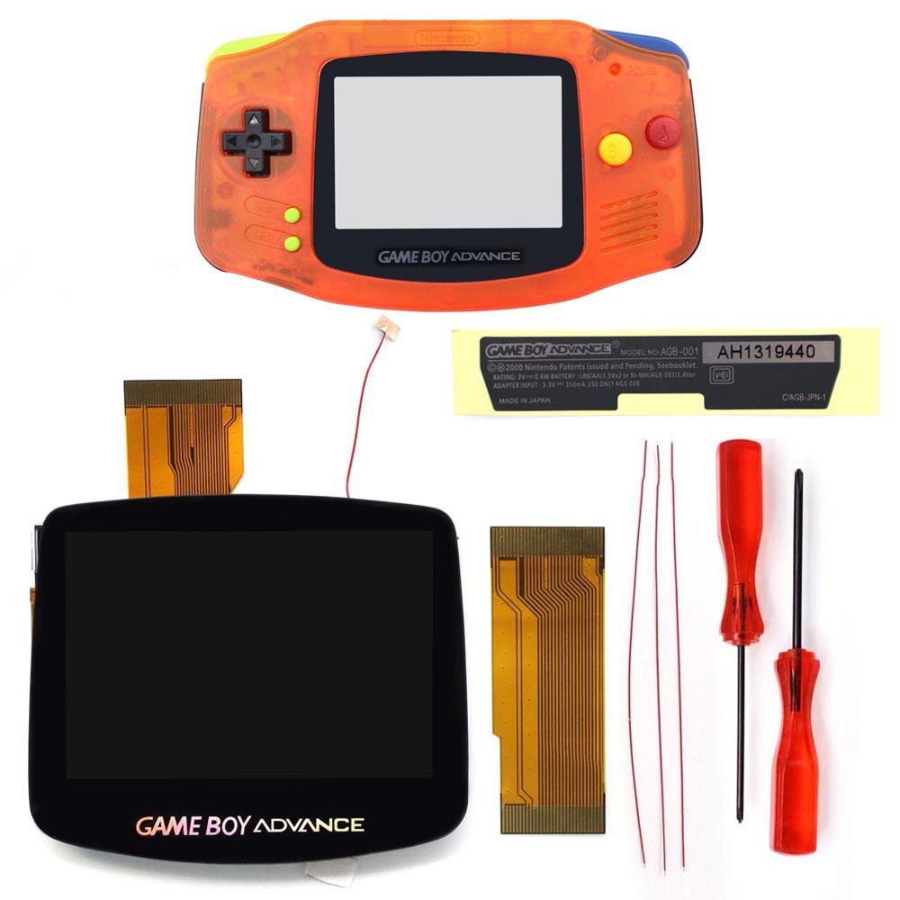 GameBoy Advance GBA IPS V5 Laminated Kits 720X480 OSD Backlight with Shell
