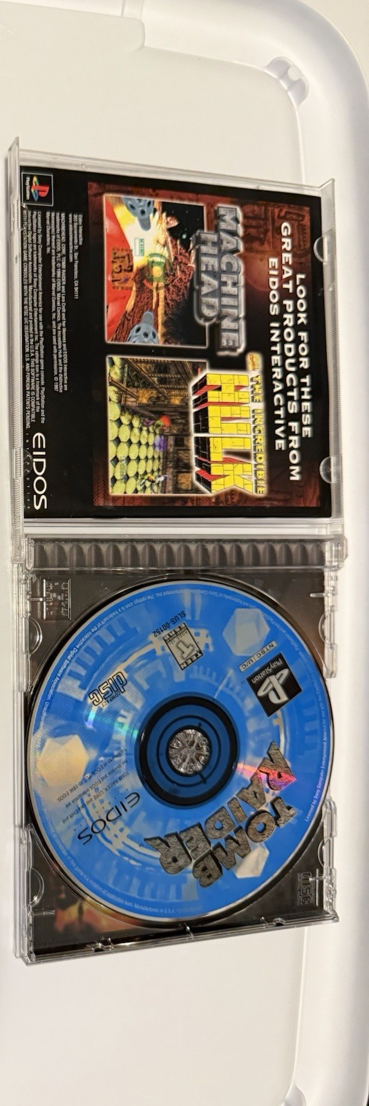 Eidos Interactive Tomb Raider PS1 Action Adventure NTSC-U/C Manual T 1996