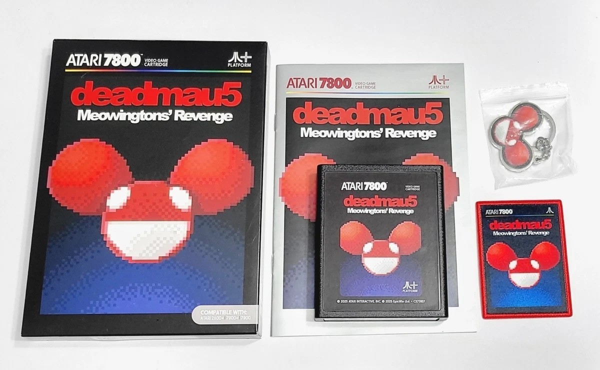 Meowingtons’ Revenge Atari 7800 Game tested working