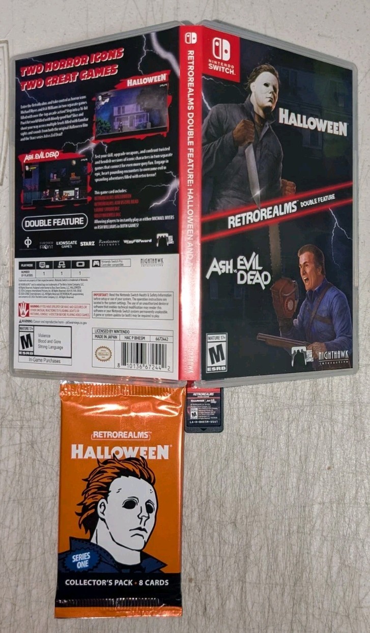 Halloween & Ash vs Evil Dead Retro Realms Double Feature (Nintendo Switch) CIB
