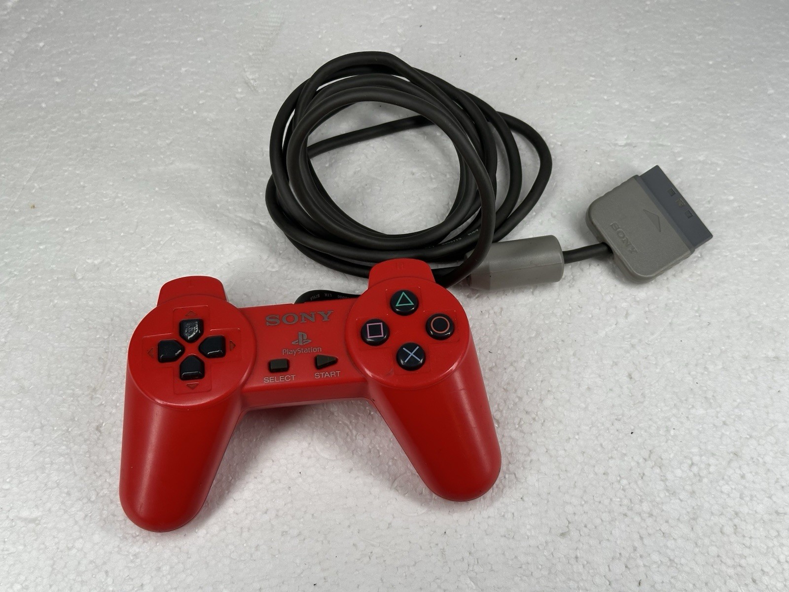 Official Sony PS1 Red Controller OEM SCPH-1080