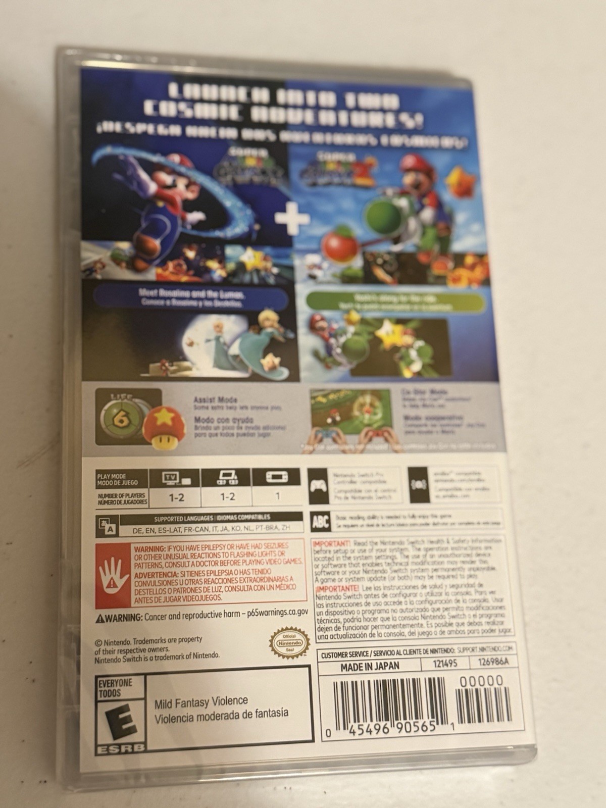 SUPER MARIO GALAXY + SUPER MARIO GALAXY 2 -NINTENDO SWITCH- BRAND NEW SEALED.