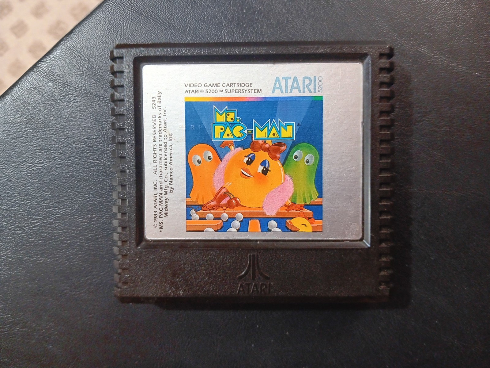 Atari 5200 Game Cartridge Lot 5 Total Gremlins Mario Bros Ms Pac-Man Tested VTG
