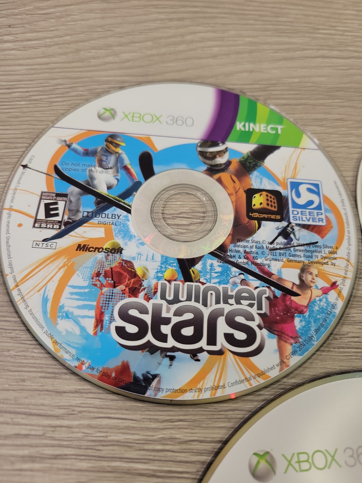 Lot Of 3 Video Games For Xbox 360 Kinect Winter Stars Motion Sports Game Party