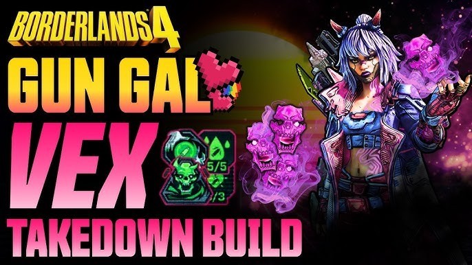 Borderlands 4 OP⭐GUN GAL VEX BUILD⭐RATORE⭐TAKEDOWN BUILD