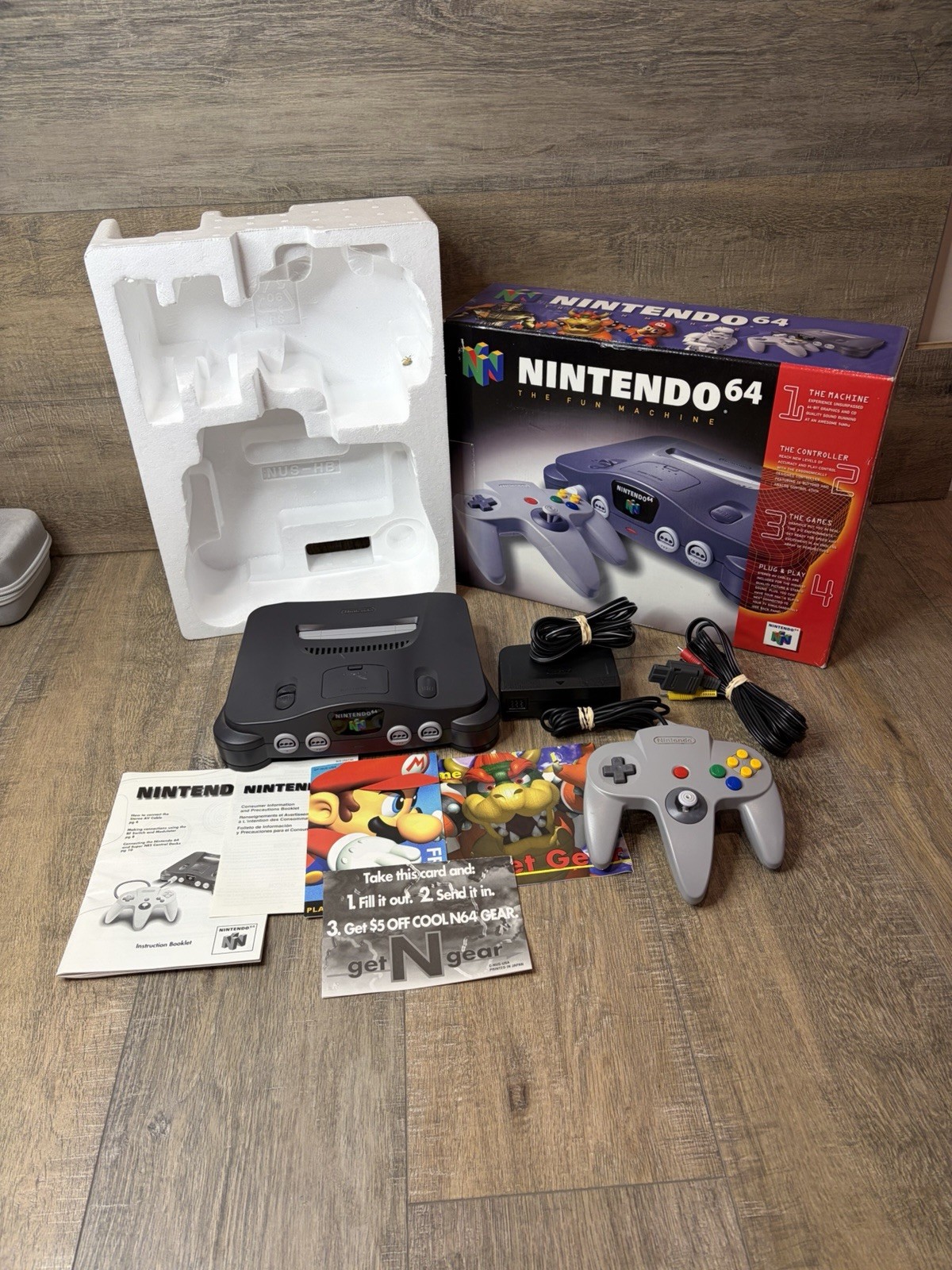 Original Nintendo 64 N64 Console System CIB Complete In Box Authentic OEM GOOD!