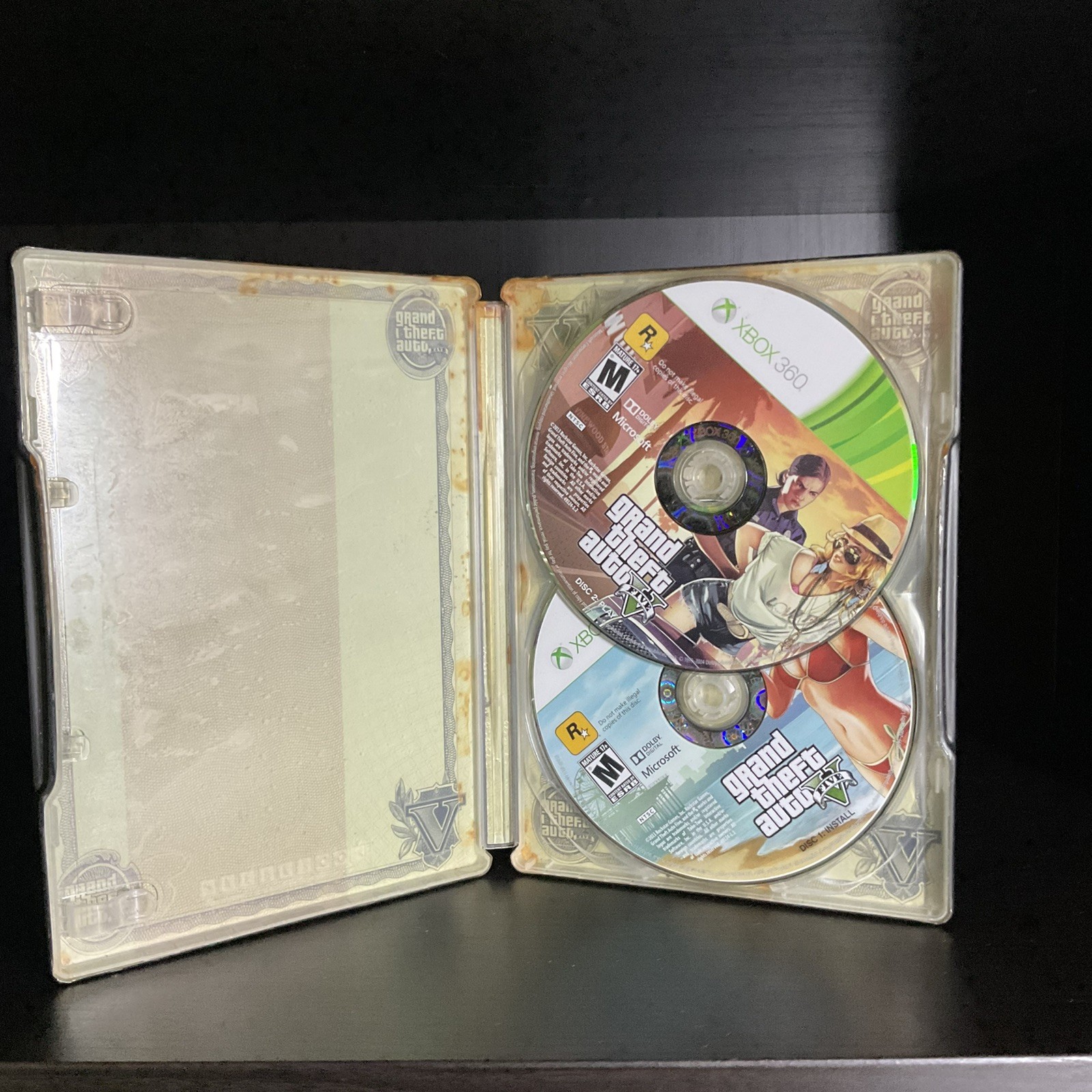 Rockstar Games Grand Theft Auto V SteelBook Edition (M) Action Xbox 360 NTSC-U/C
