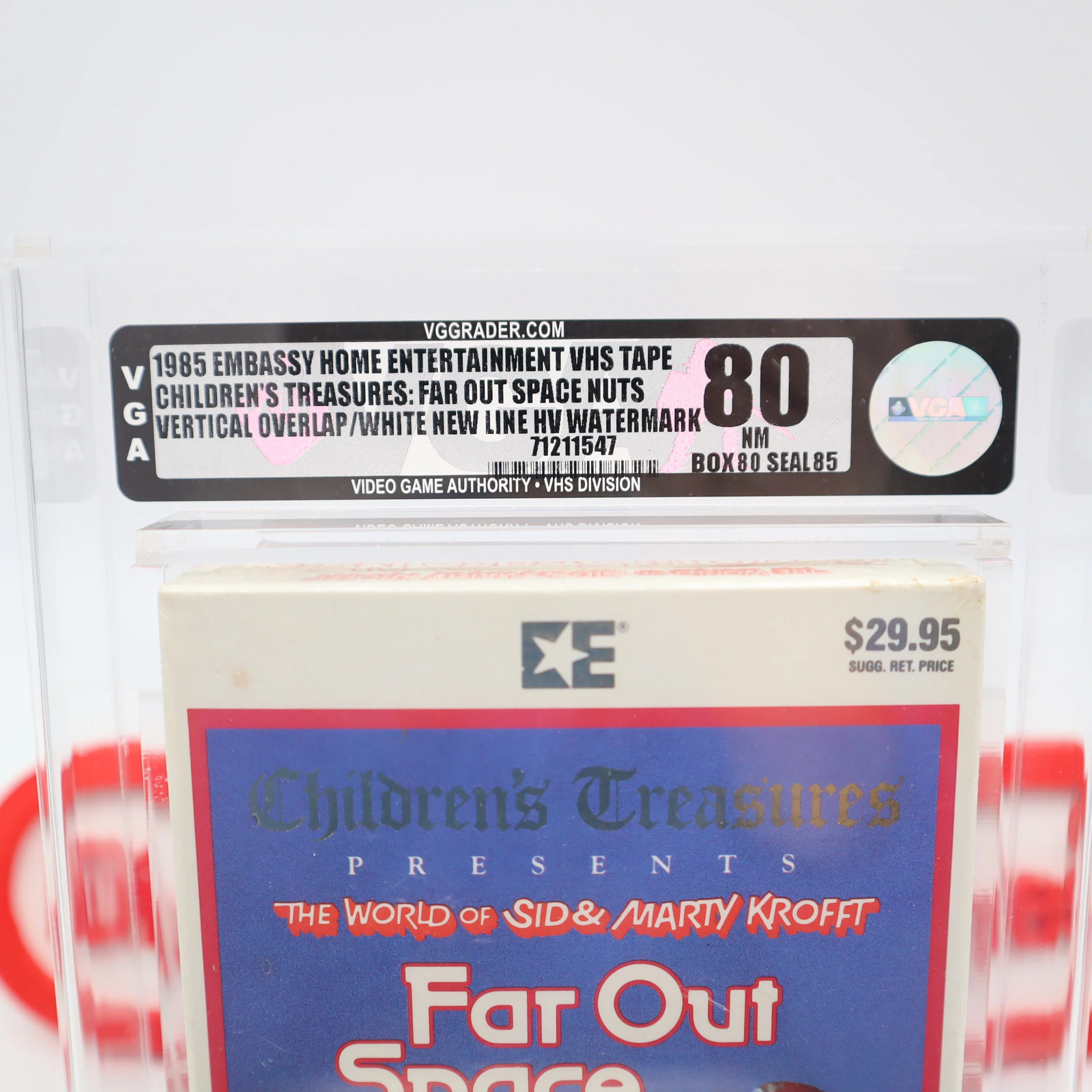 VHS FAR OUT SPACE NUTS – VGA GRADED 80 NM SILVER 85 SEAL! NEW & Factory Sealed!