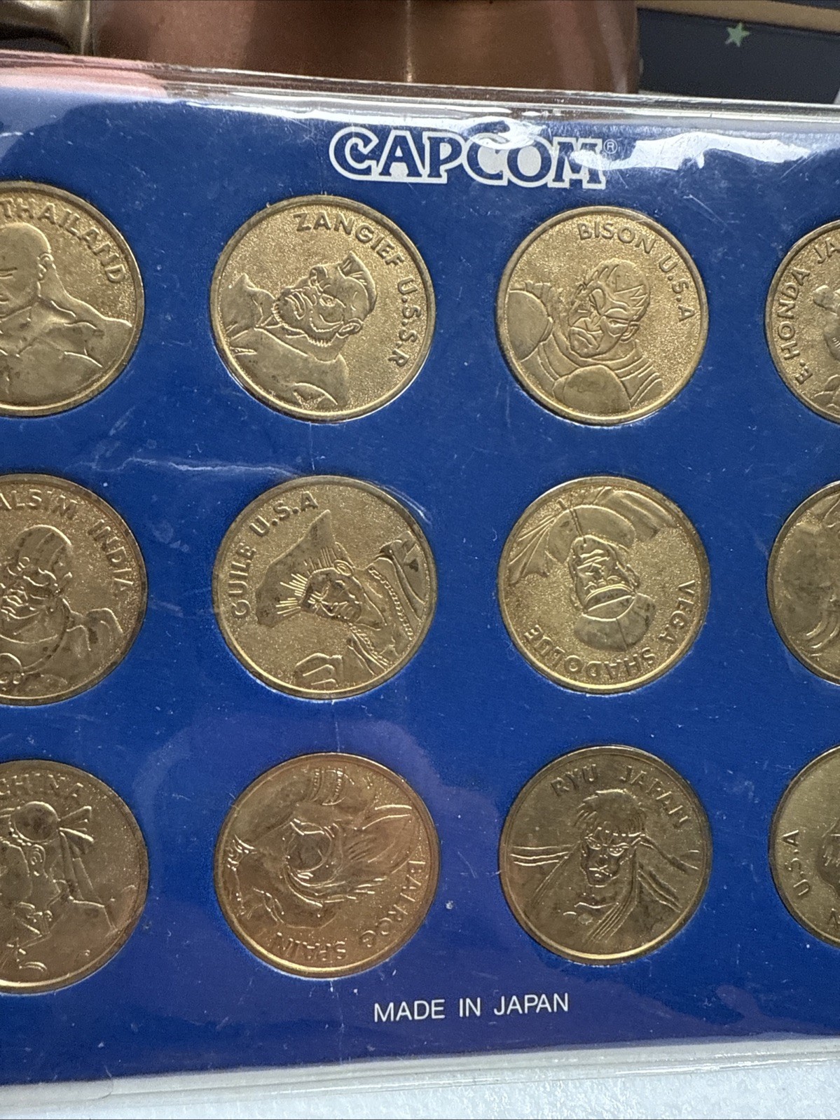 Street Fighter 2 II Coins Complete Golden Set 12 Capcom Vintage Club Nintendo
