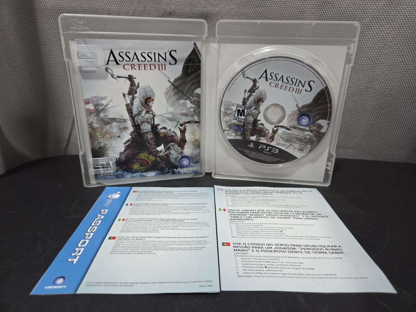 Assassin’s Creed III GameStop Edition – PlayStation 3 PS3 Complete In Box CIB