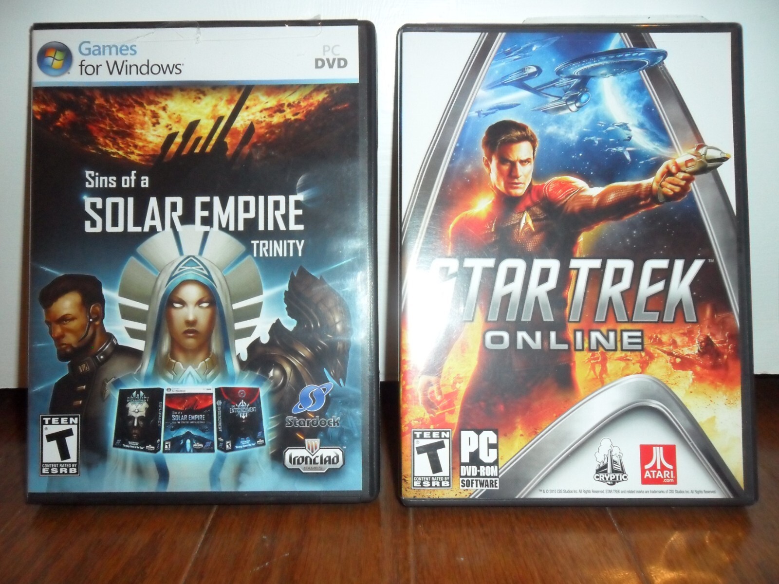 Sins of a Solar Empire: Trinity PC DVD Ironclad & Star Trek On Line PC DVD ROM