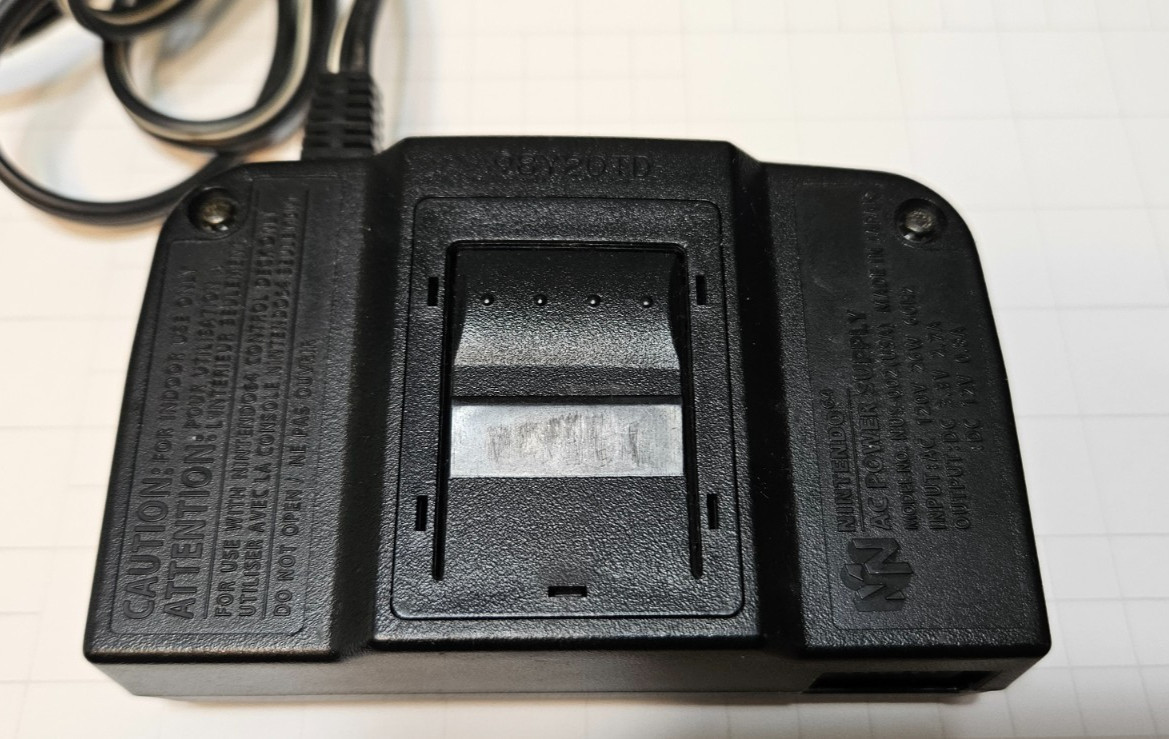 Nintendo 64 N64 Power Supply OEM AC Adapter NUS-002 TESTED WORKING & CLEANED!