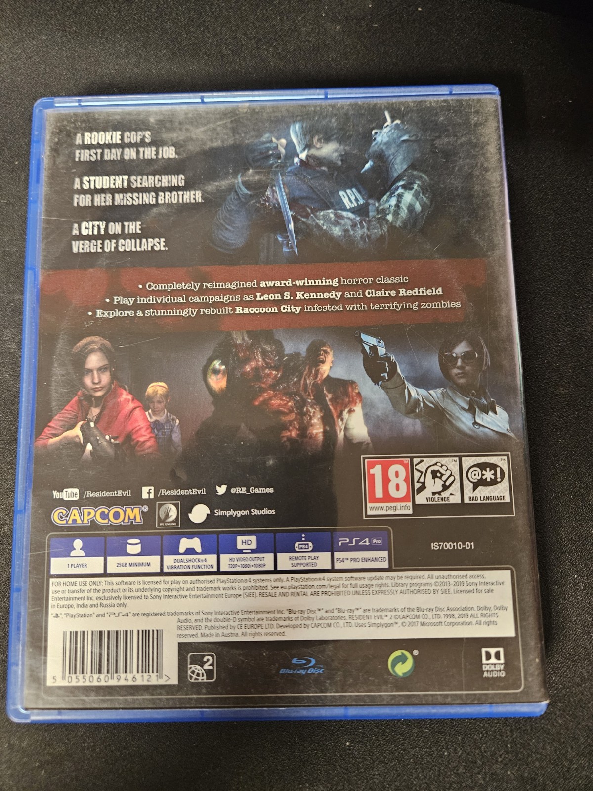 Resident Evil 2 – Sony PlayStation 4