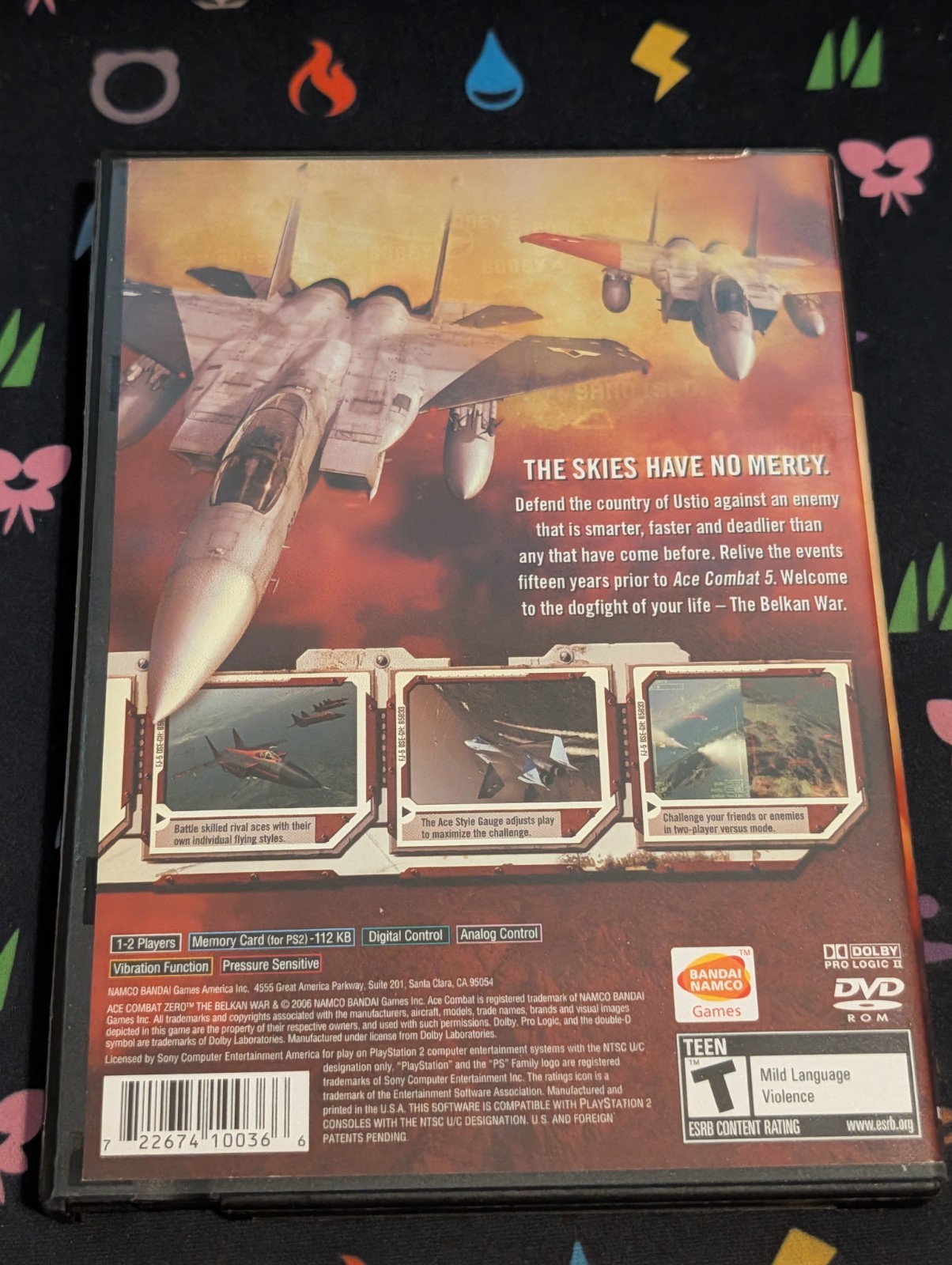 Ace Combat Zero: The Belkan War (Sony PlayStation 2, 2006) Tested & Working