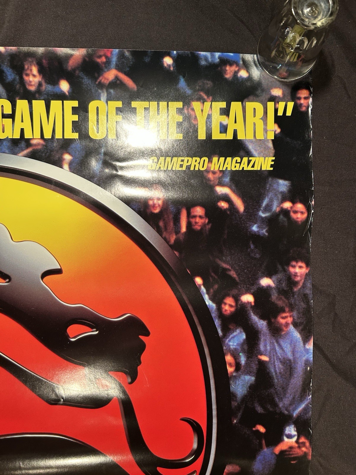 Mortal Kombat 1993 Rare Store Promo Poster Akklaim! SNES SEGA GAMEBOY!