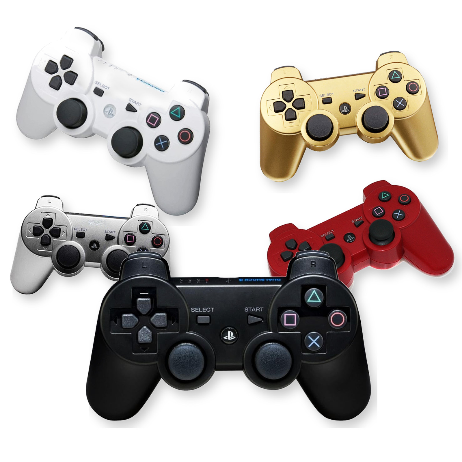 Wireless Controller for PS3 Aftermarket Gamepad Assorted Colors CECHZC2U PS3 New