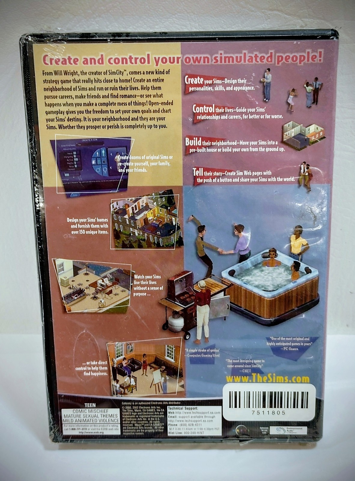The Sims 1 Factory Sealed Game BRAND NEW (PC/2000)