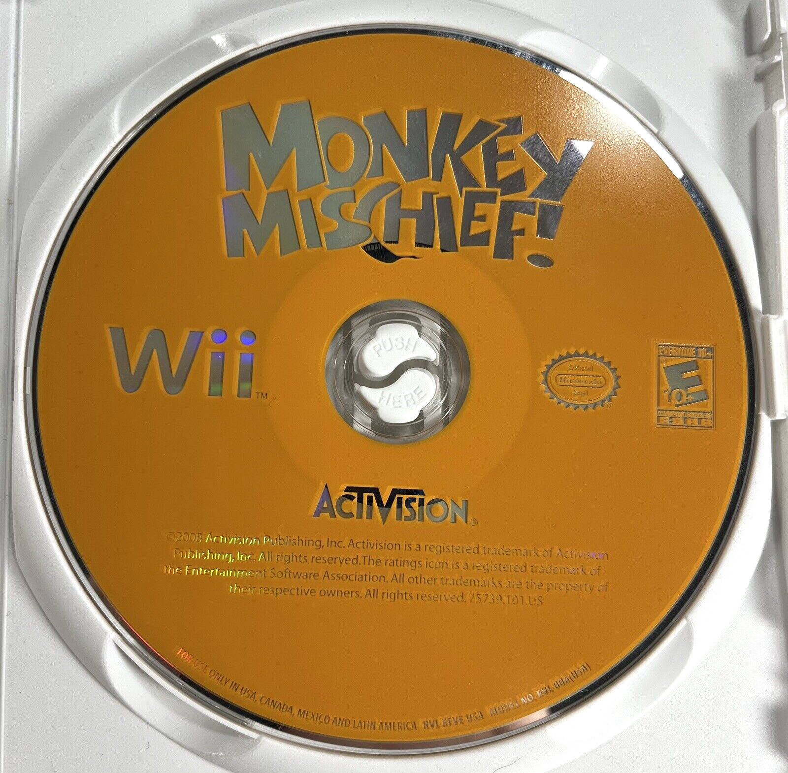 Monkey Mischief Party Time Nintendo Wii 2008 Complete with Manual Tested