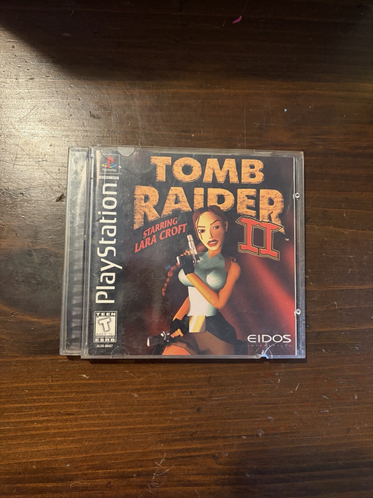 Tomb Raider II PS1 PlayStation 1 Complete with Manual Black Label Works Tested